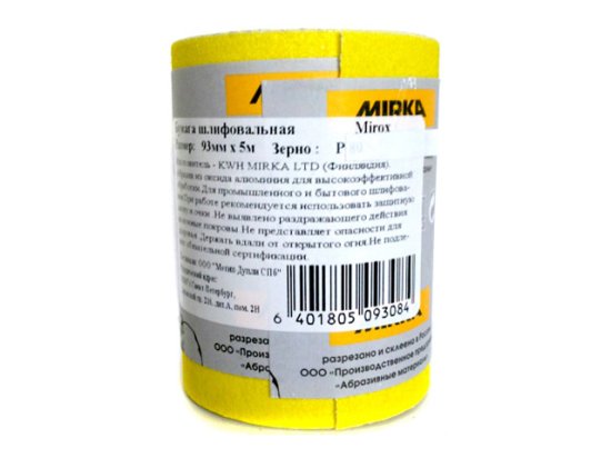 Бумага шлифовальная Mirox 93мм x 5м Р100, арт.00000001934