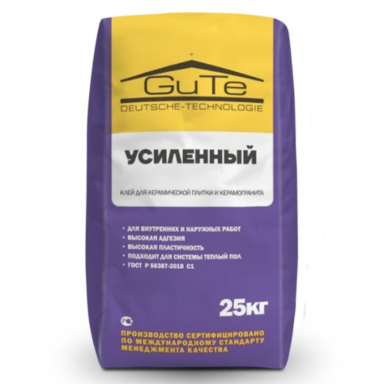 Клей плиточный GUTE усиленный 25кг