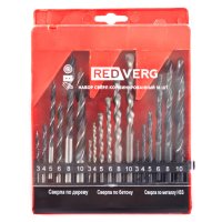Набор сверл Redverg 501091 комбинированный 18 шт.