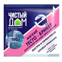 Средство от крыс и мышей Чистый Дом тесто-брикет 100 г