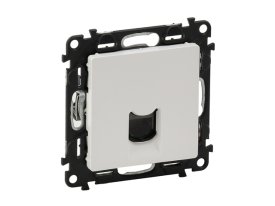 Розетка компьютерная 1 пост LEGRAND Valena Life RJ45 категория 5е UTP белый