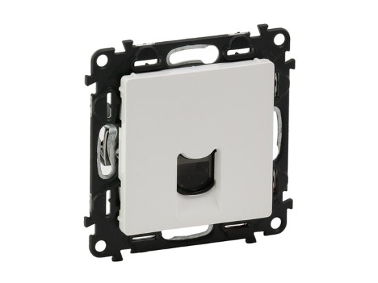 Розетка компьютерная 1 пост LEGRAND Valena Life RJ45 категория 5е UTP белый