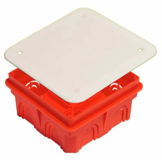 Коробка уравнивания потенциалов Hegel скрытая 102х102х50 красный