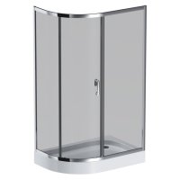 Ширма душевая AM.PM Like Solo Slide 120x80 тонированное без поддона