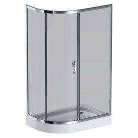Ширма душевая AM.PM Like Solo Slide 120x80 тонированное без поддона
