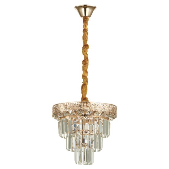 Люстра подвесная LUMION Iggy E14 4х40Вт золотой