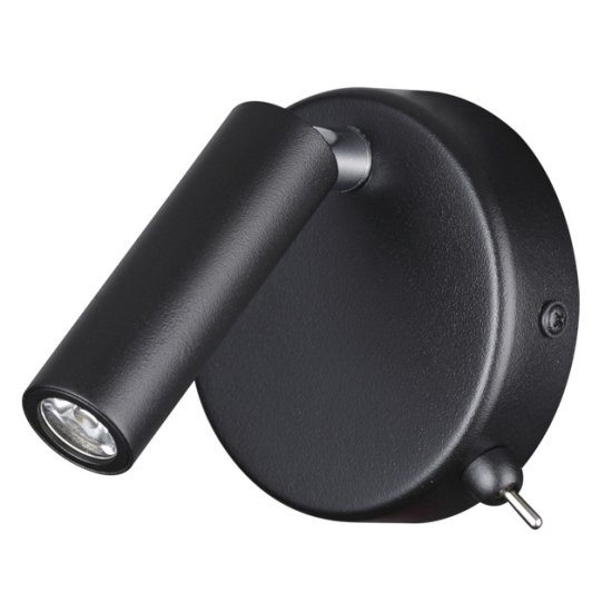Бра светодиодное LUMION Chase LED 3Вт 3000К 330Lm черный