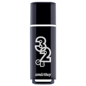 Флеш-накопитель USB SMARTBUY 32GB Glossy series Black черный
