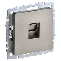 Розетка компьютерная IEK Brite RJ45 кат.5E шампань