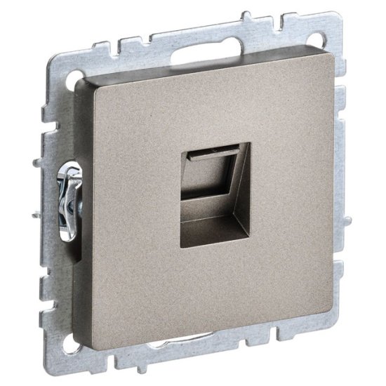 Розетка компьютерная IEK Brite RJ45 кат.5E шампань