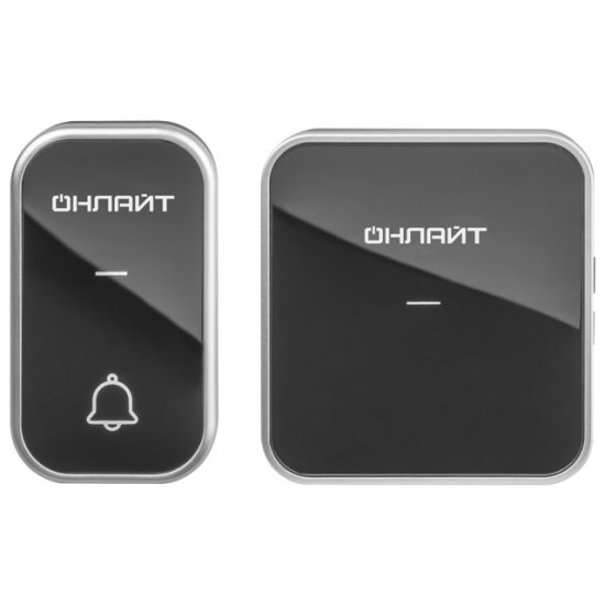 Звонок беспроводной ОНЛАЙТ IP20 IP44 36 мелодий черный