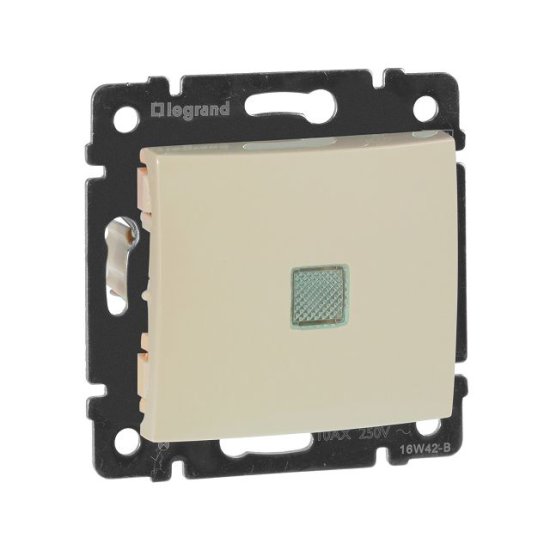 Переключатель LEGRAND Valena 1-клавишный с подсветкой IP20 слоновая кость