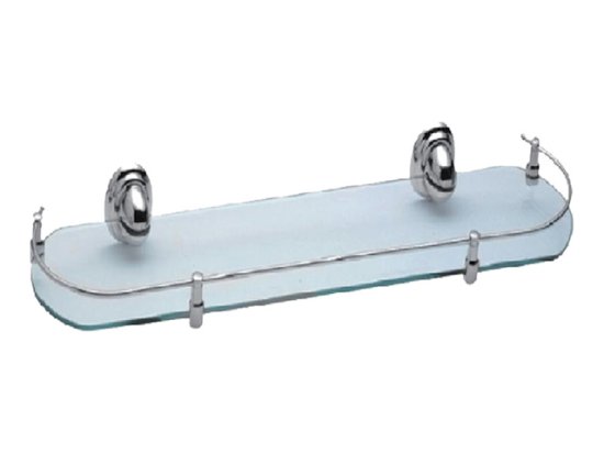 Полка стекло овальное LEDEME Double L1507