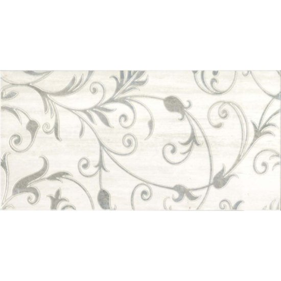 Декор настенный GLOBAL TILE Silvia 1 25х50 для панно серый