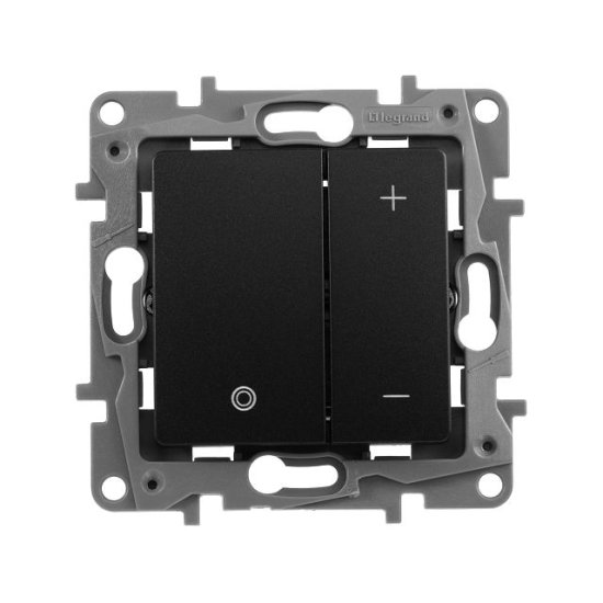 Диммер LEGRAND Etika кнопочный IP20 антрацит