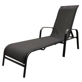 Шезлонг 161х64,5х100см сталь текстиль