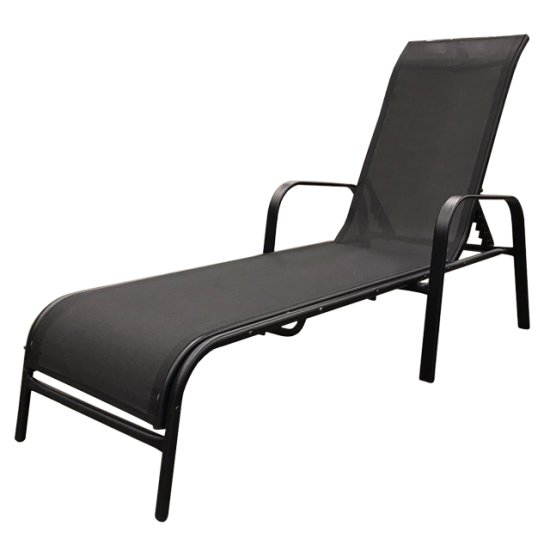Шезлонг 161х64,5х100см сталь текстиль