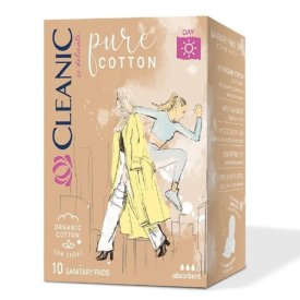 Прокладки CLEANIC Pure Cotton Дневные 10шт