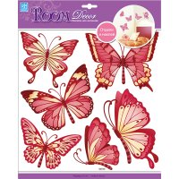 Наклейка ROOMDECOR Бабочки 30,5х30,5см, арт.CBA 3120