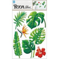Наклейка ROOMDECOR Тропическая флора 29х41см, арт.PLA 0111