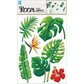 Наклейка ROOMDECOR Тропическая флора 29х41см, арт.PLA 0111