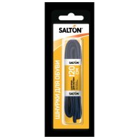 Шнурки SALTON 120см с пропиткой плоские черные