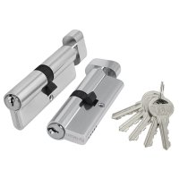 Цилиндр ключевой Fuaro Lock 100zm 60мм 30х30 хром вертушка