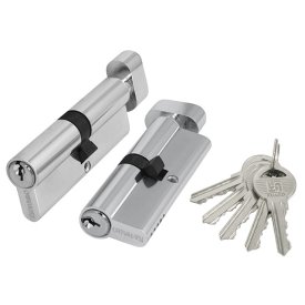 Цилиндр ключевой Fuaro Lock 100zm 60мм 30х30 хром вертушка