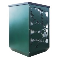 Урна FIREWOOD OAK LEAF сталь зеленый