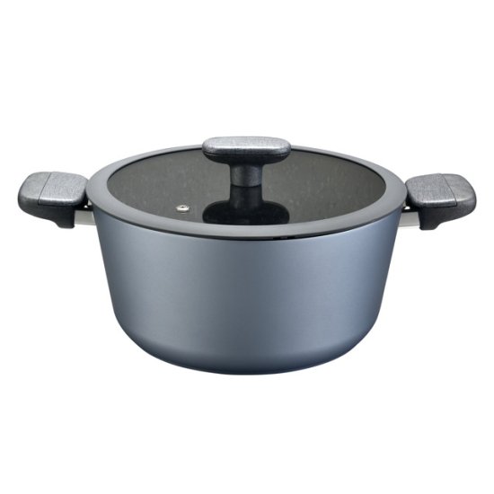 Кастрюля ATMOSPHERE Breeze 2,6л 20см антипр.покр. кован.алюм. стеклянная крышка индукция