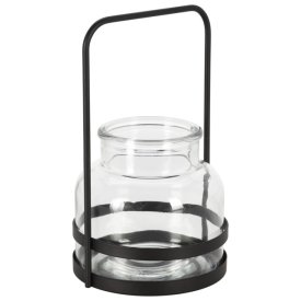 Подсвечник KOOPMAN 13,5х12,5х22,5см стекло, металл