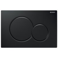 Клавиша смывная  GEBERIT Sigma01 черная двойной смыв