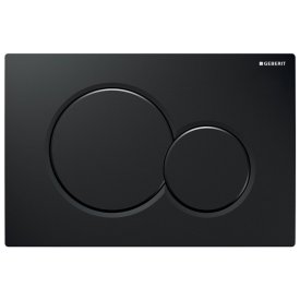 Клавиша смывная  GEBERIT Sigma01 черная двойной смыв