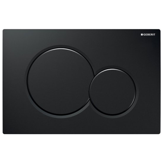 Клавиша смывная  GEBERIT Sigma01 черная двойной смыв