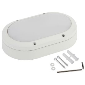Светильник антивандальный ЭРА Овал LED x 12 Вт белый
