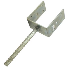 Анкерное основание столба тип U 101х120х4мм