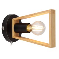 Бра ARTE LAMP Brussels E27 1х60Вт дерево черный