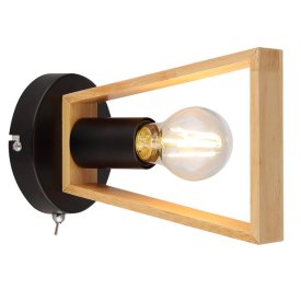 Бра ARTE LAMP Brussels E27 1х60Вт дерево черный