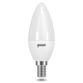 Лампа Gauss 9,5Вт E14 890Лм LED 3000К свеча