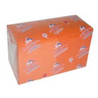 Салфетки СЫКТЫВКАРСКИЕ Насыщенные Оранжевые 1-слойные 24х24см 400шт