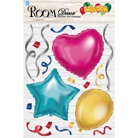 Наклейка ROOMDECOR Праздничные шарики 27,5х35см, арт.PLA 3815