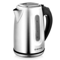 Чайник электрический BRAYER BR1014 2200Вт 1,7л металл серый