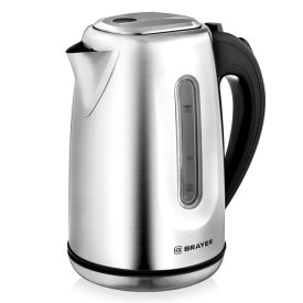 Чайник электрический BRAYER BR1014 2200Вт 1,7л металл серый