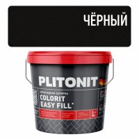 Затирка для швов PLITONIT Colorit EasyFill эпокс. 1-10мм 2кг черная