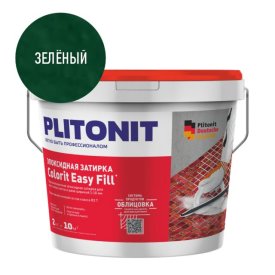 Затирка для швов PLITONIT Colorit EasyFill эпокс. 1-10мм 2кг зелёная