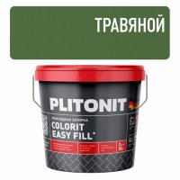 Затирка для швов PLITONIT Colorit EasyFill эпокс. 1-10мм 2кг травяная