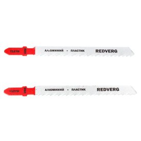 Пилка для лобзика REDVERG по алюминию T127D быстрый рез HSS 2шт
