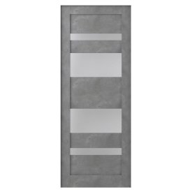 Полотно дверное со стеклом Belwooddoors Мирелла 800х2000мм серая