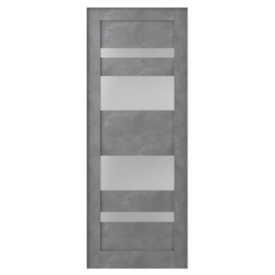 Полотно дверное со стеклом Belwooddoors Мирелла 800х2000мм серая