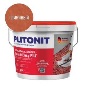 Затирка для швов PLITONIT Colorit EasyFill эпокс. 1-10мм 2кг глиняная